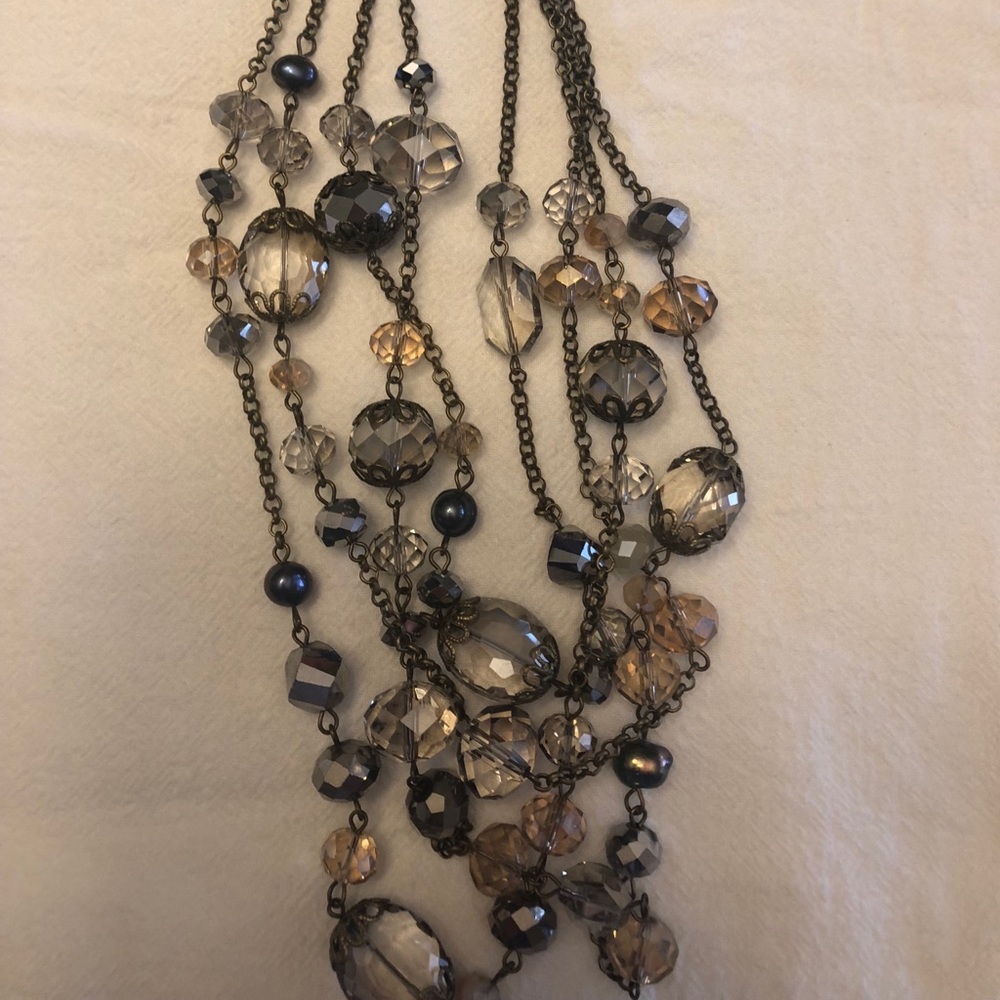 3 strand beaded necklace NWT!